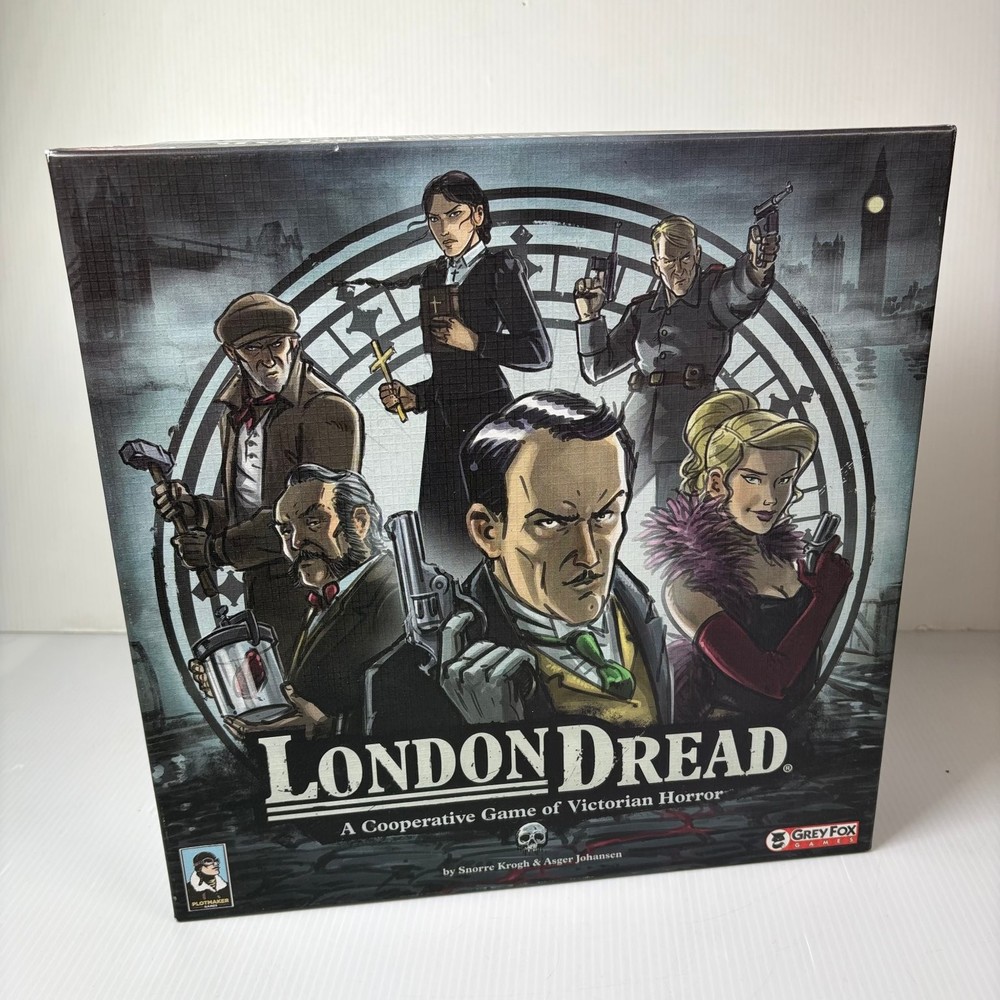 London Dread Grey Fox Board Game 1-5 Players Ages 14+ Victorian Horror