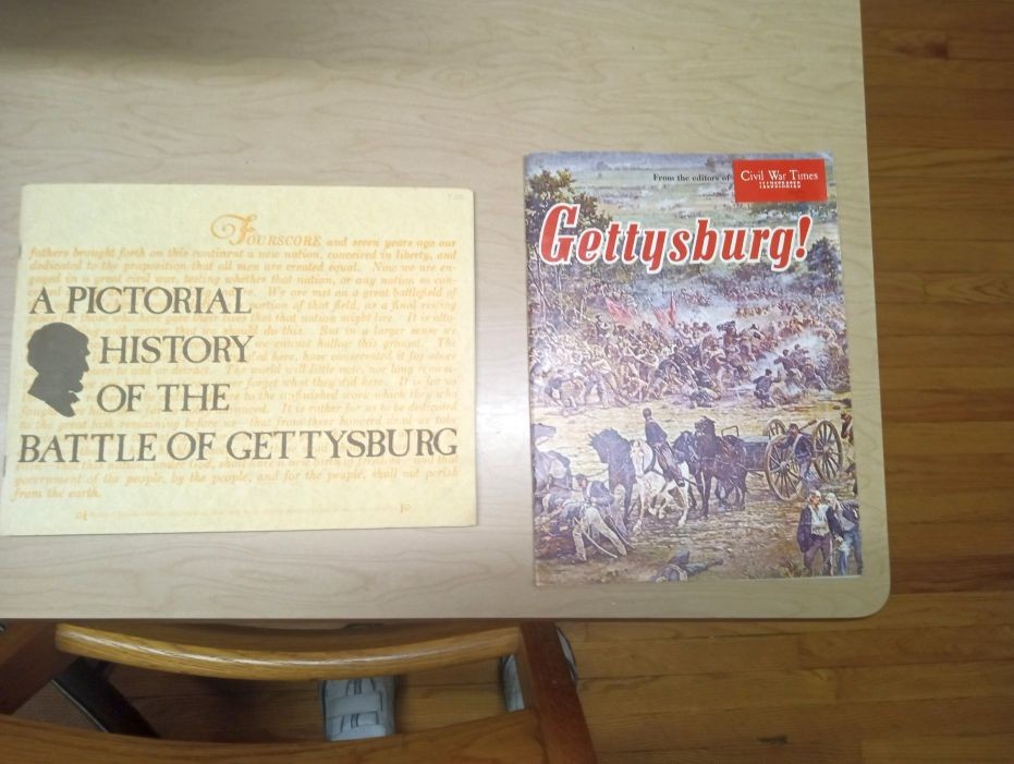 Lot of 2 Vintage Books on the Battle of Gettysburg - Civil War