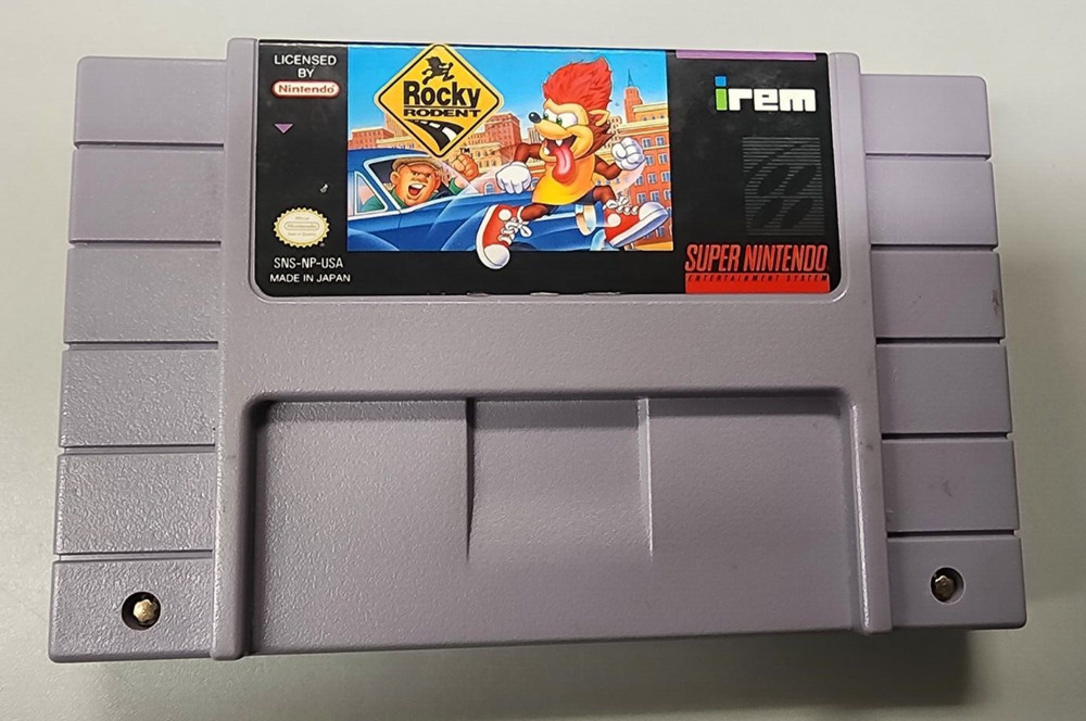 Rocky Rodent (Super Nintendo SNES, 1993) Authentic - Tested Working