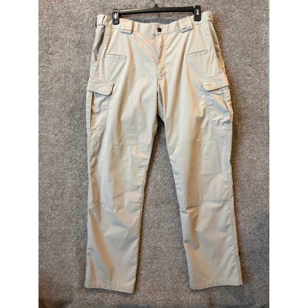 5.11 Tactical Series Mens Cargo Pants 38x34 Khaki Tan Ripstop Work/Hiking Pants