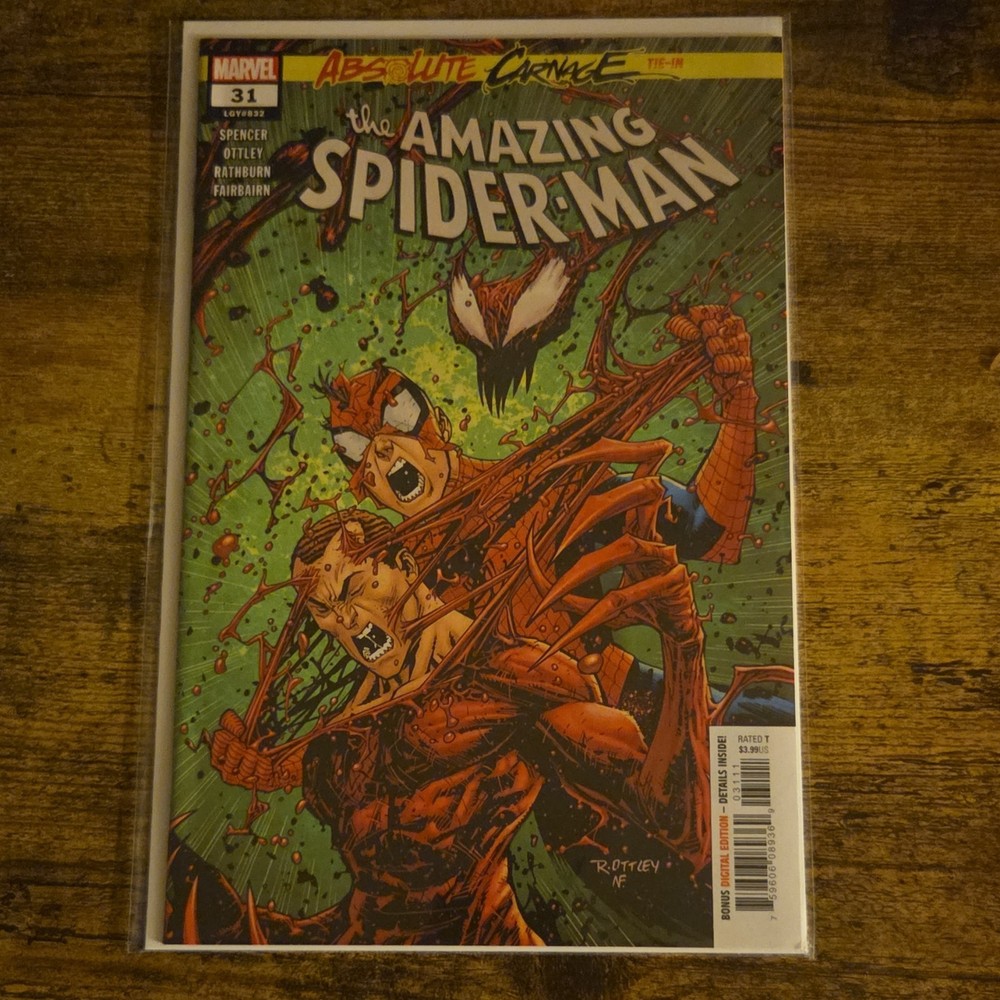 Marvel Comics The Amazing Spider-Man #31 Absolute Carnage Spider-Man Carnage