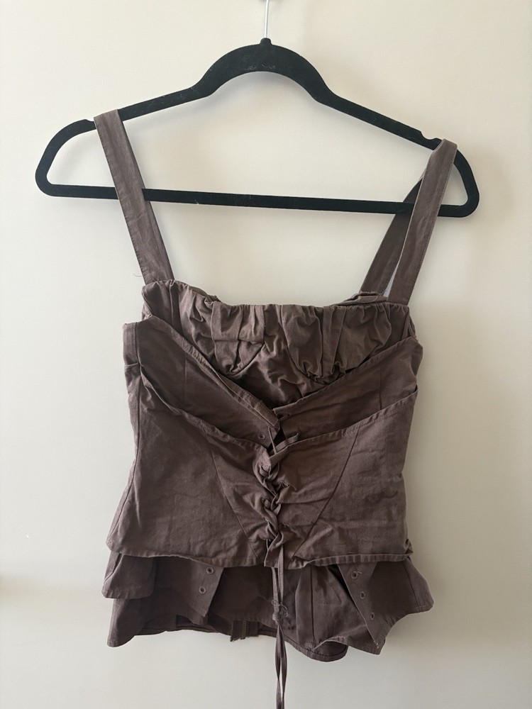 Brown XS corset top