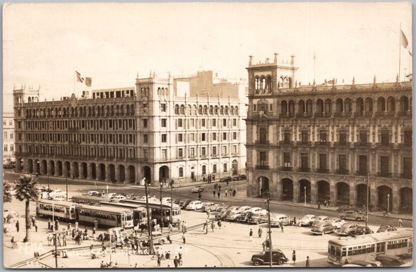 c1950 MEXICO CITY Real Photo RPPC Postcard 