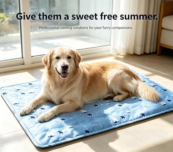 Dog Mat Cooling Summer Pad Mat Pet Dog Cat Blanket for Sofa Bed Floor Keep Cool