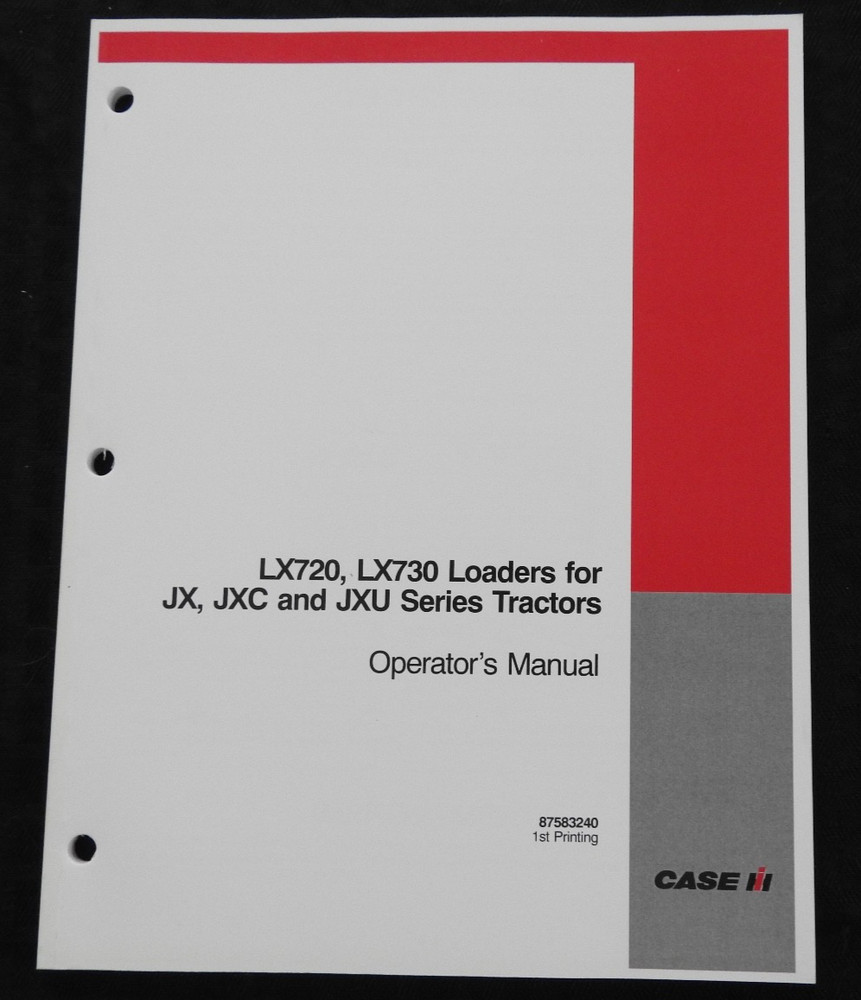 GENUINE CASE IH JX JXC JXU Tractor 