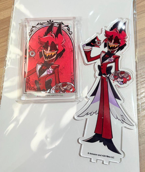 Hazbin Hotel Alastor Acrylic stand figure & Acrylic keychain set Animate Cafe