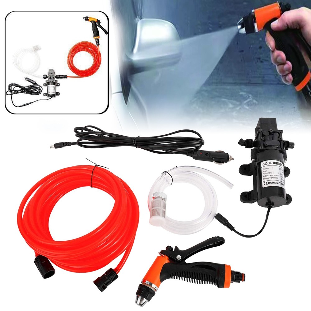12V Electric Car Pressure Washer Portable High Power Water Pump Cleaner Gun
