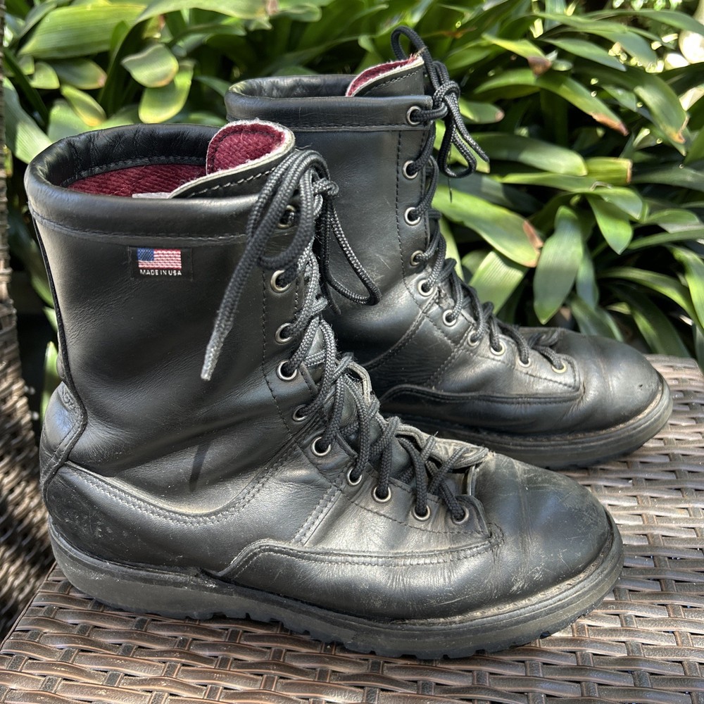 DANNER Recon Black Gore-Tex Mens Combat Boots Size 9.5D Leather 69410 USA Made