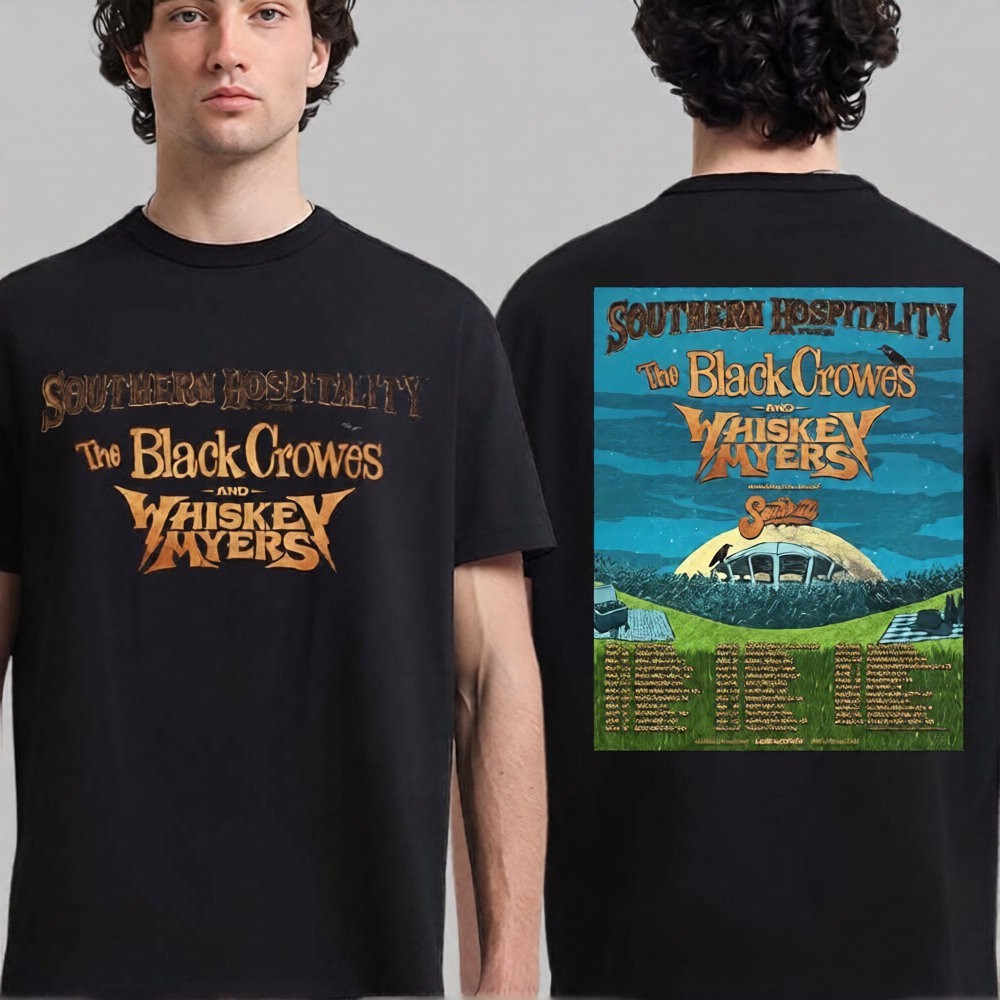 The Black Crowes And Whiskey Myers Southern Hospitality Tour 2026 Unisex T-Shirt