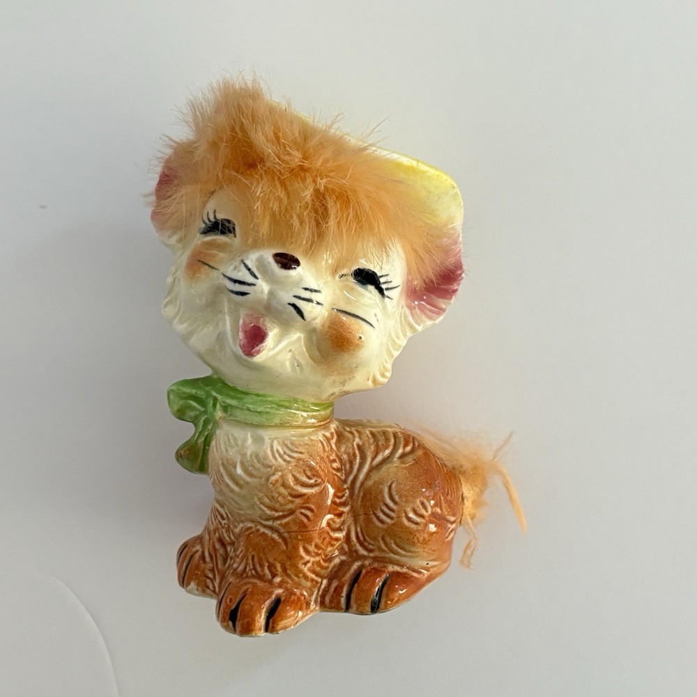 Vintage Cat Figurine Japan