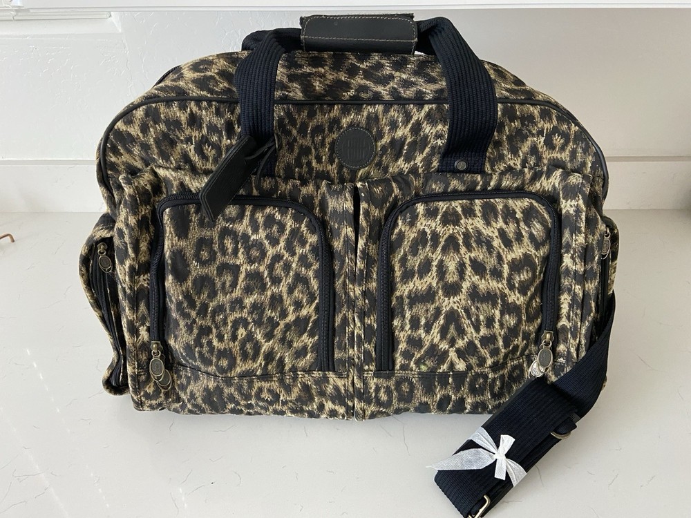Ricardo Beverly Hills Leopard Print Travel Duffel Bag