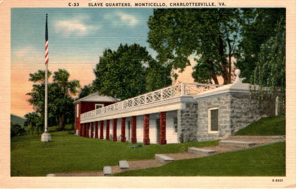 SLAVE QUARTERS, MONTICELLO, CHARLOTTESVILLE, VA, Postcard