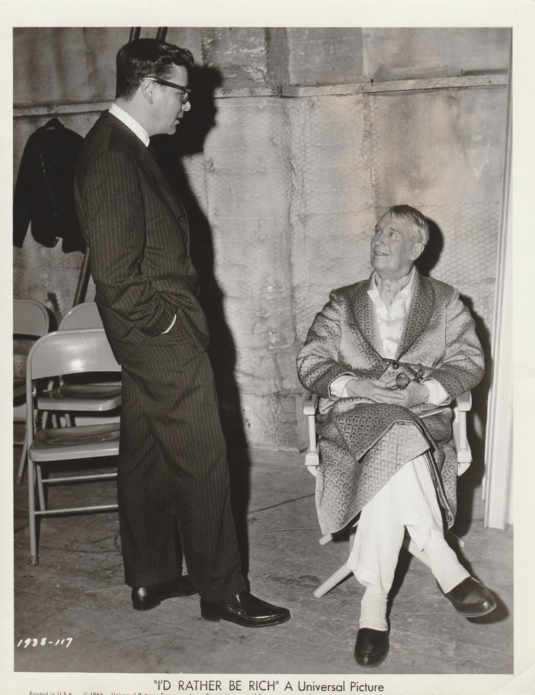 Vintage Maurice Chevalier R. Hunter 8x10 Studio Photograph Photo Rather Be Rich