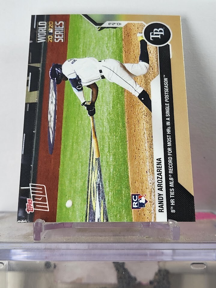 2020 Topps Now #460 Randy Arozarena 8Th Hr Ties Mlb Record For Postseason