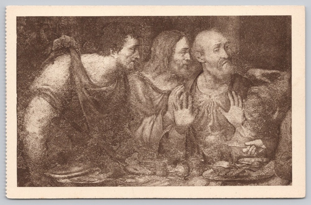 Milan Italy Postcard The Last Supper Detail Leonardo da Vinci Art SAG 4469-6
