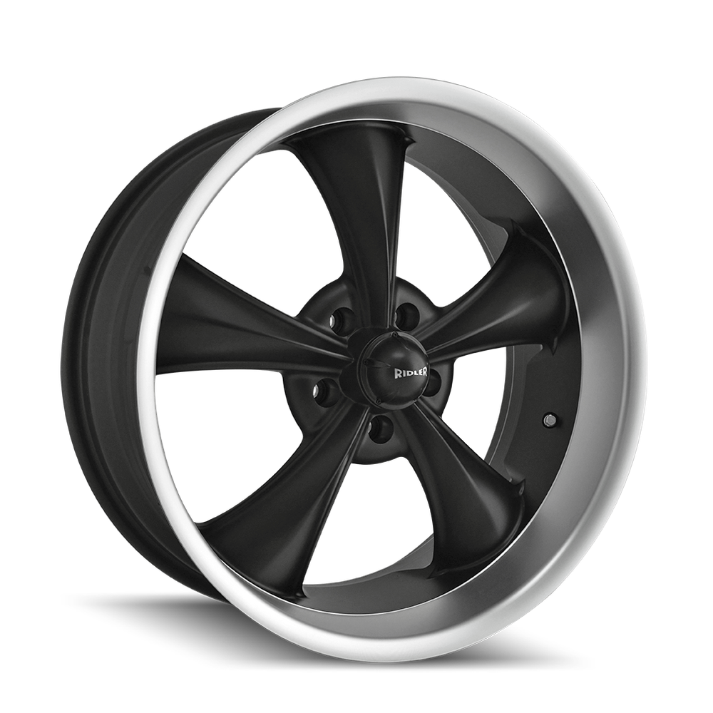 RIDLER 695 MATTE BLACK MACHINED 18X8 5-127 0MM 83.82MM