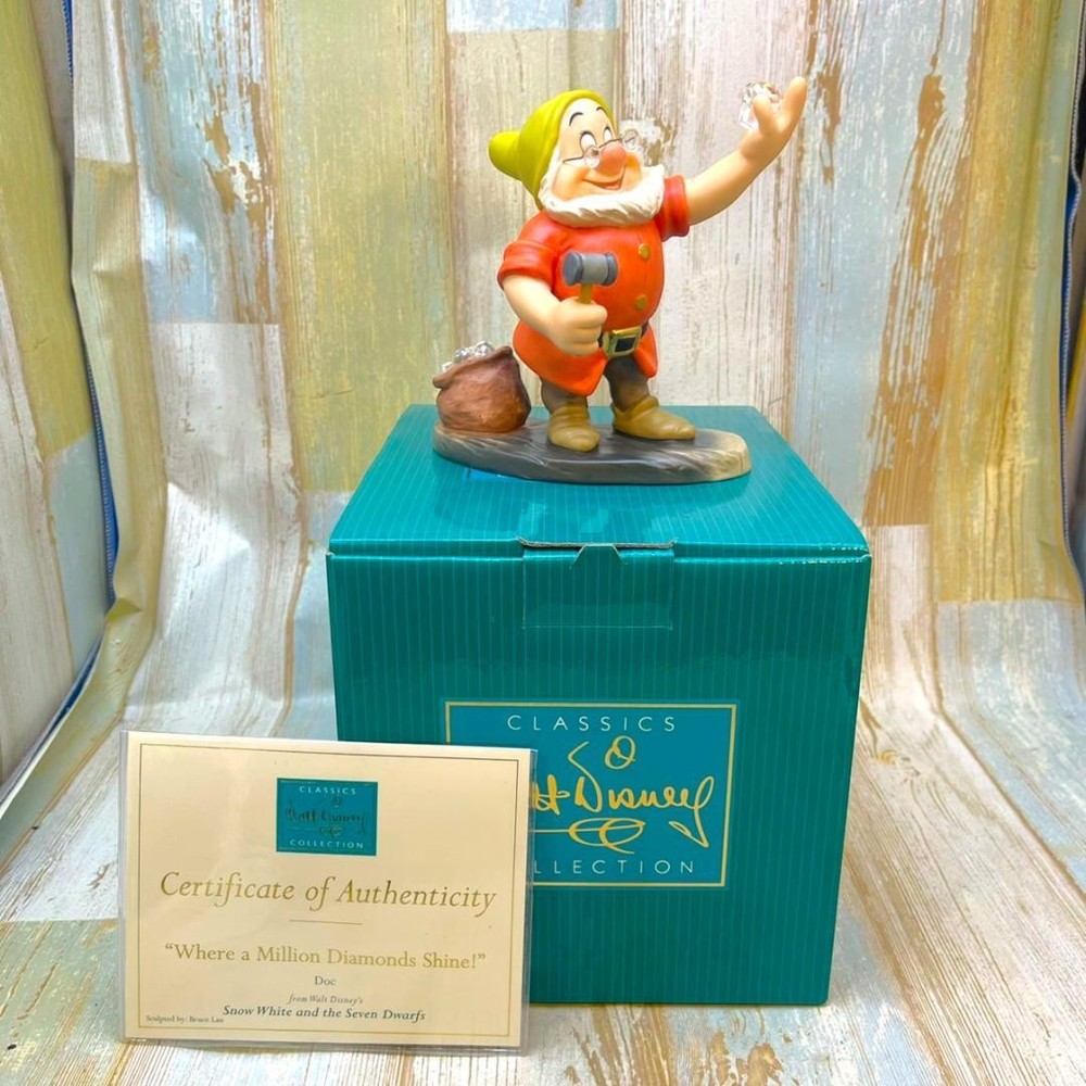 WDCC Snow White and the Seven Dwarfs Dock Doc Sensei Diamond Mining Figure #aaaf