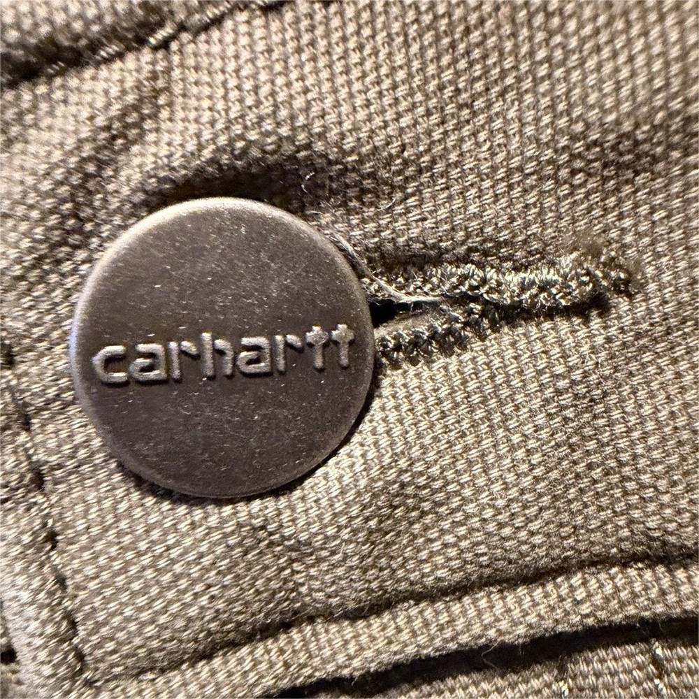 Carhartt Rugged Flex Canvas Work Short Relaxed Fit Olive BS2514-M Cotton