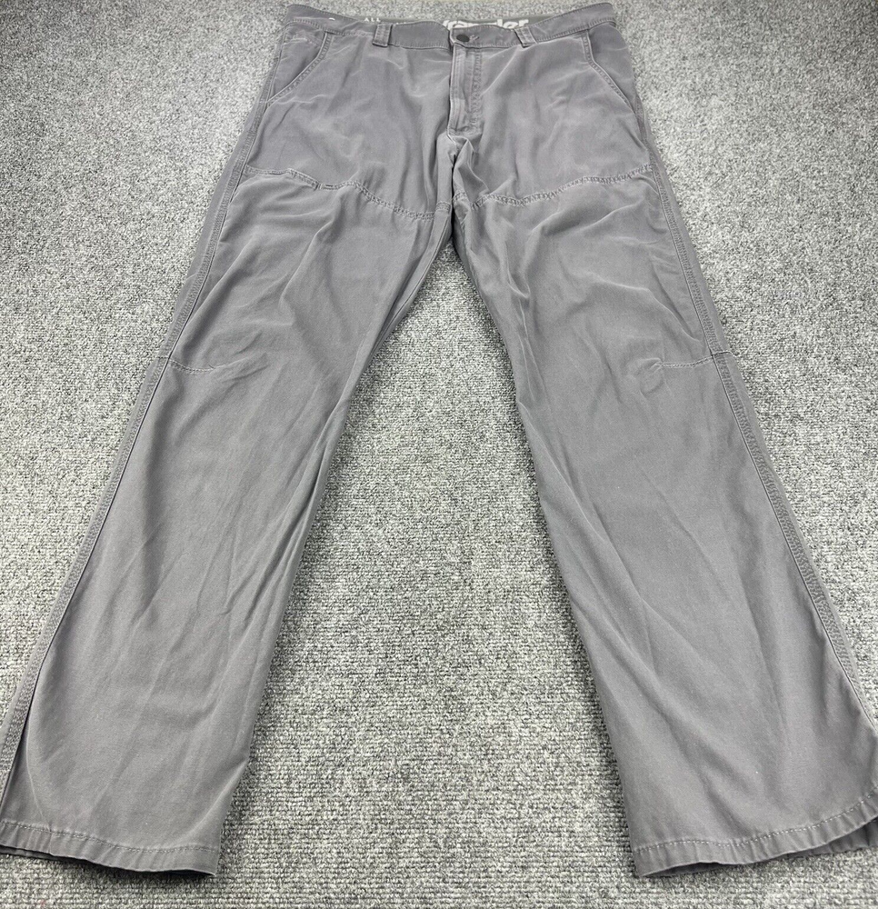 Wrangler Pants Men's 36x34 Gray All Terrain Gear ATG Outdoor Hiking Stretch