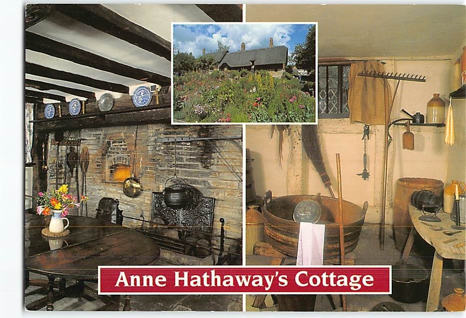 Postcard Anne Hathaway's Cottage Stratford-upon-Avon England