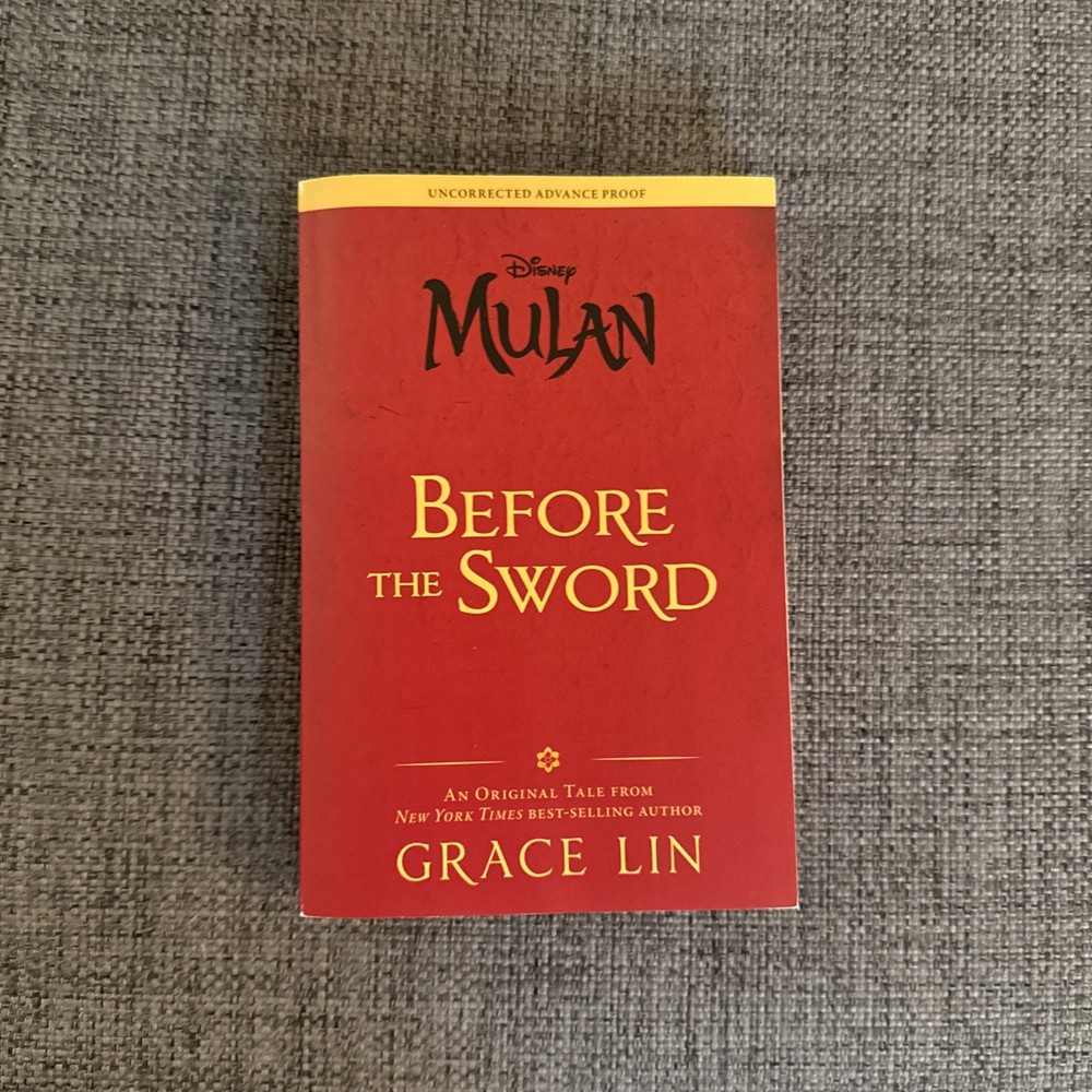 Disney Mulan Before The Sword Uncorrected Advance Proof Paperback RARE