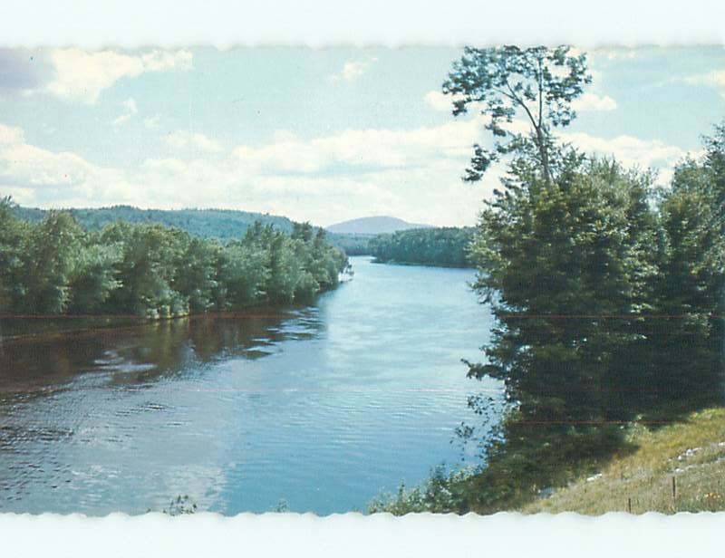 Pre-1980 RIVER SCENE Bethel - Near Rumford Maine ME m/09 AE5659