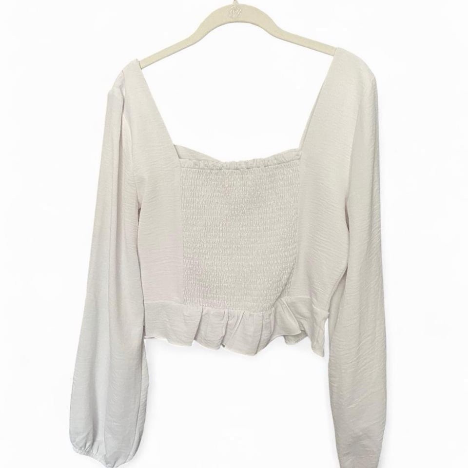 Altar'd State Women's Long Sleeve Lantern Long Sleeved Blouse Size Medium