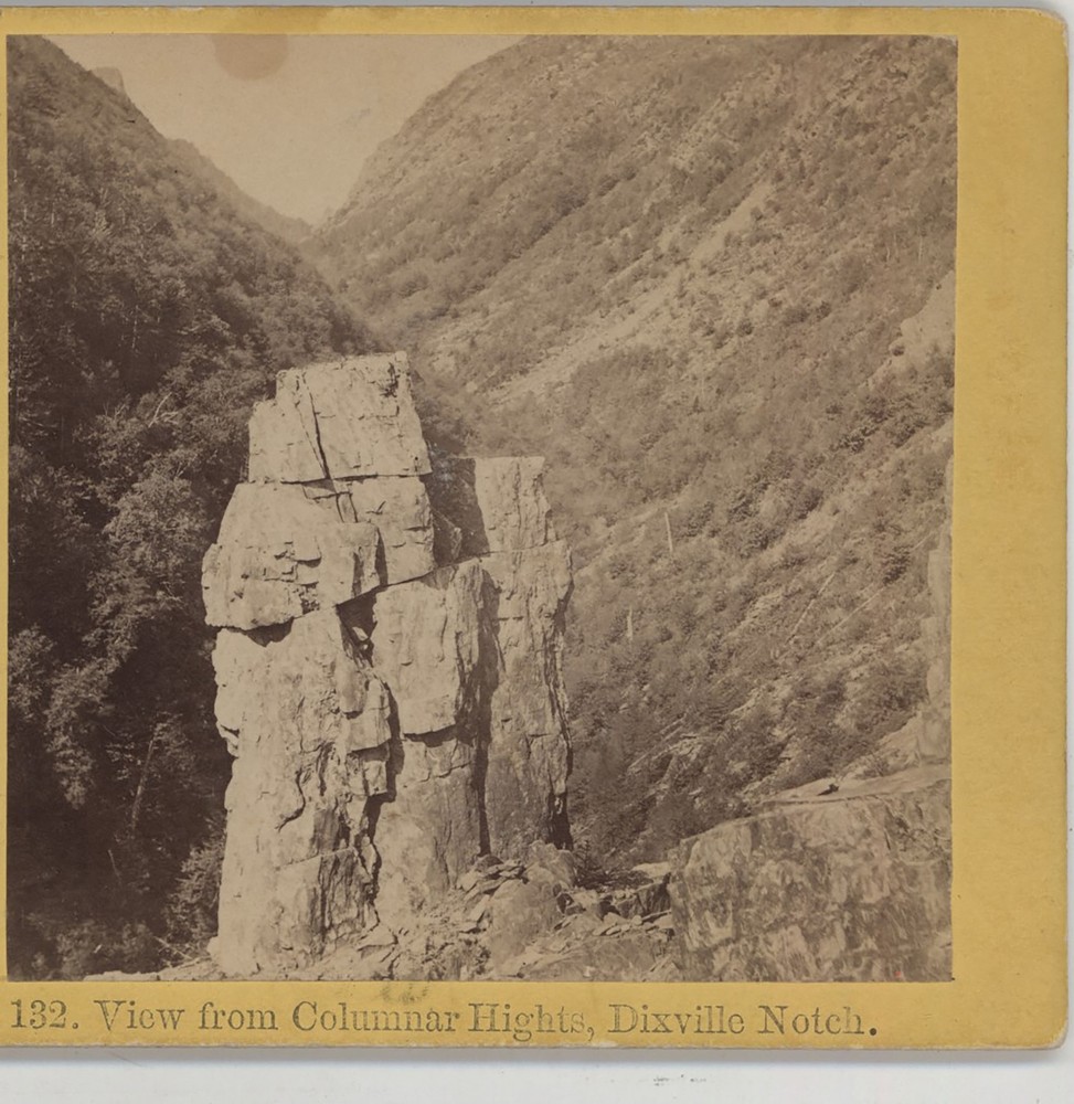 View from Columnar Heights Dixville Notch NH Kilburn Stereoview c1870
