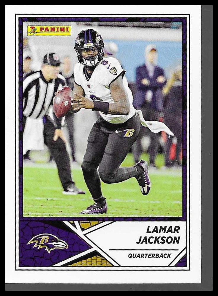 2024 Panini NFL Sticker & Card #53 Lamar Jackson Baltimore Ravens Veteran QB