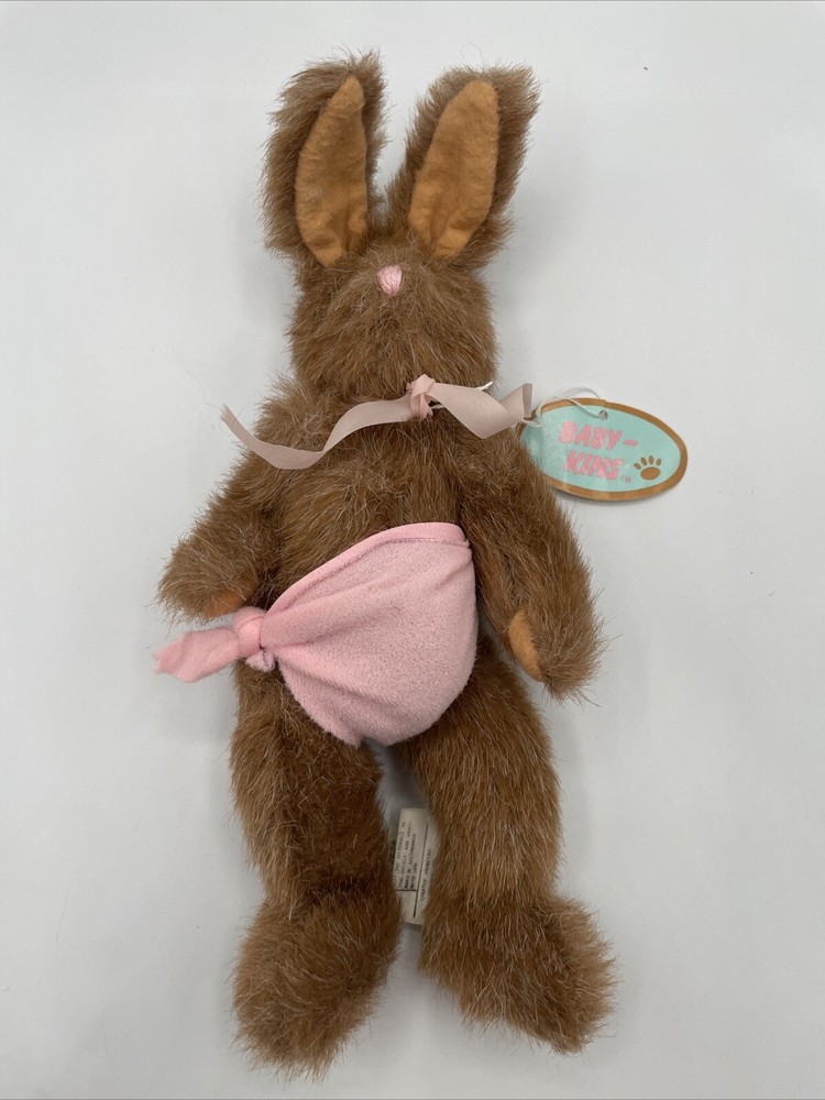 Vintage Baby Kins Rabbit Bunny Plush Stuffed Animal Toy 10