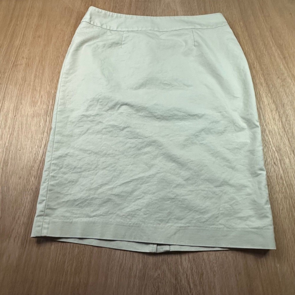 Coldwater Creek Women’s Beige Pencil Skirt Zip Back Lined Size 6