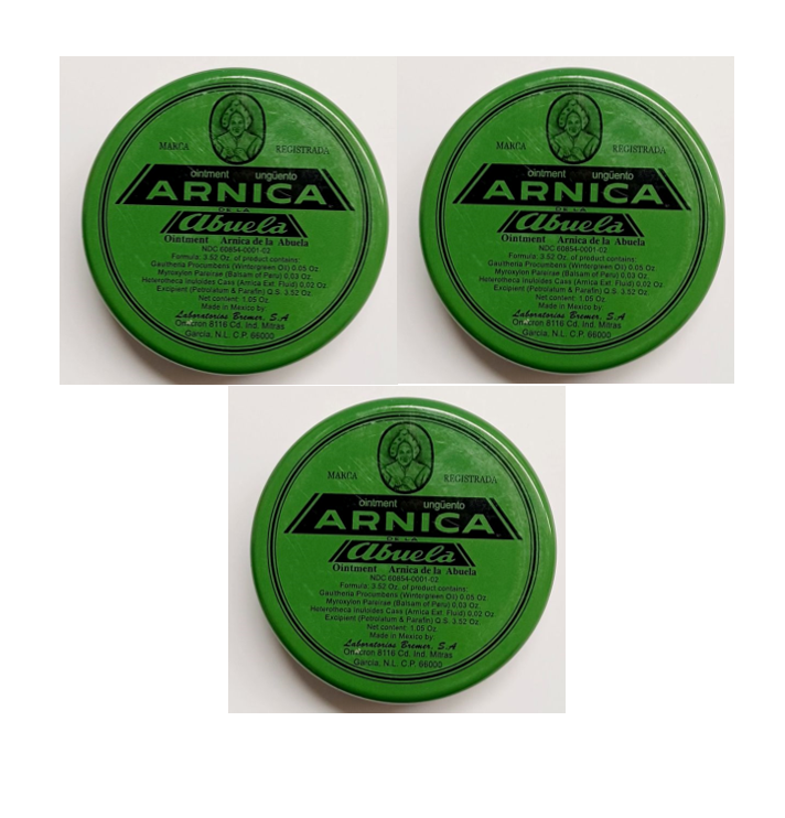 3-ARNICA LA ABUELA OINTMENT 30 grs each Made in Mexico Pomada Original-image