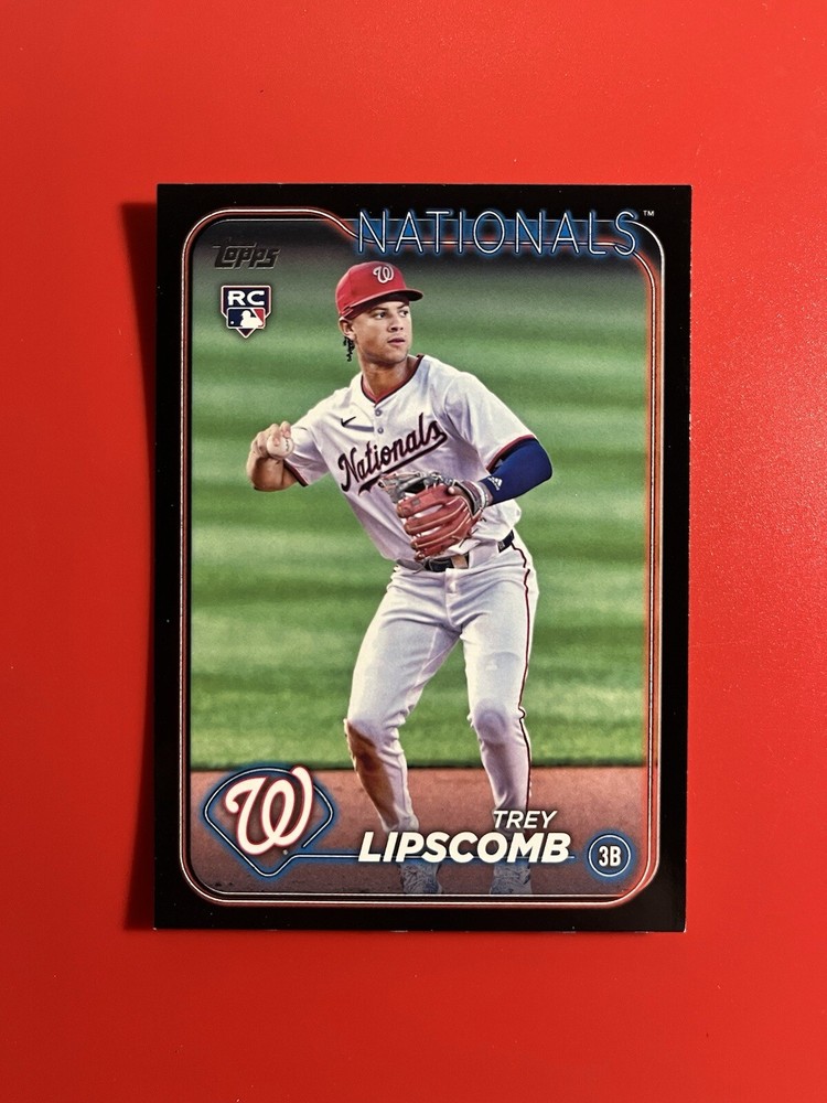 2024 Topps Update Series #US143 Trey Lipscomb Rookie RC Black Parallel SP /74