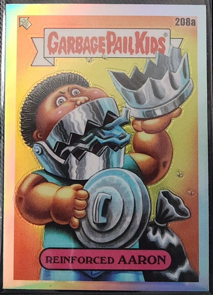 2022 Chrome Garbage Pail Kids Original Series 5 Refractor Reinforced Aaron 208a