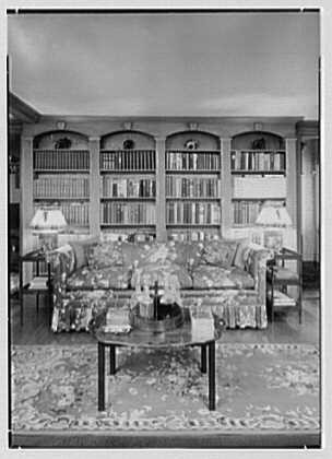 Photo:New Canaan Connecticut T Ferdinand Wilcox Library Sofa 1944