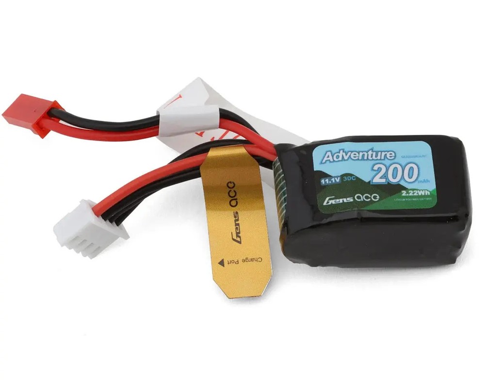 GEA2003S30JST Gens Ace 3S 30C Adventure LiPo Battery Pack (11.1V/200mAh) w/JS...-image