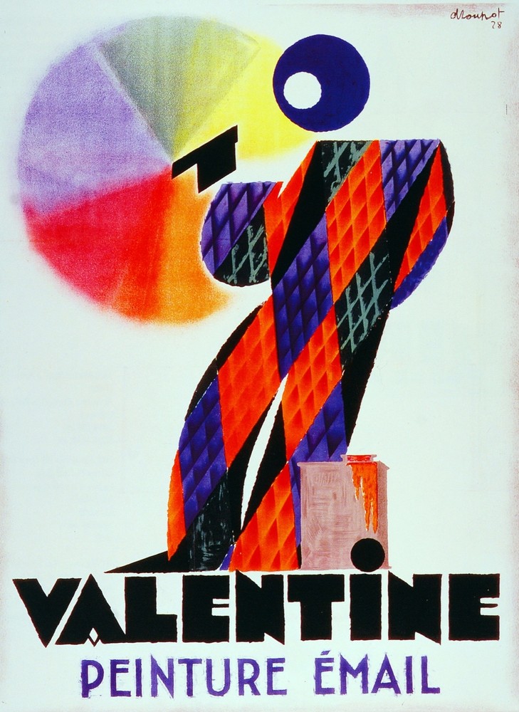 Valentine Peinture Email Decorative Poster. Fine Graphic Art Design. 2954