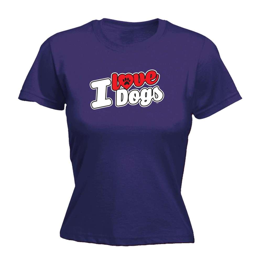 Love Dogs Stencil - Womens T Shirt Funny T-Shirt Novelty gift tshirt