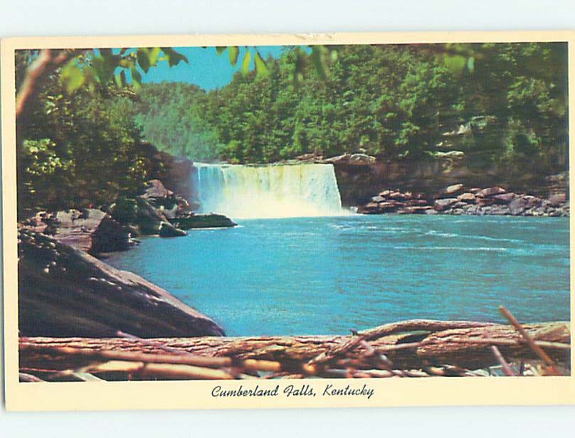 Chrome WATERFALL SCENE Cumberland Falls State Park - Corbin Kentucky KY AG3837