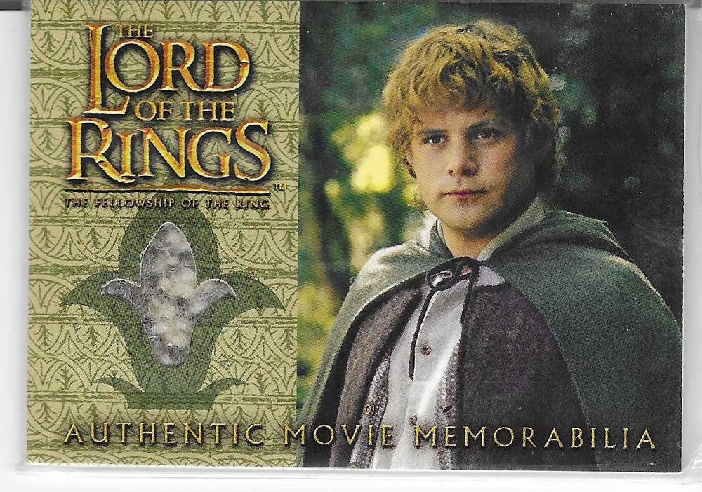 2001 topps lord of the rings fellowship of the ring sam's travel waistcoat