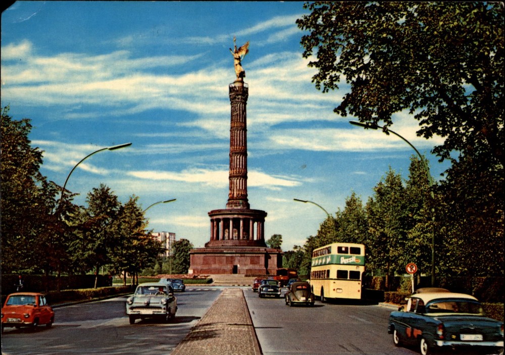 Victory Column Berlin Germany vintage postcard v571