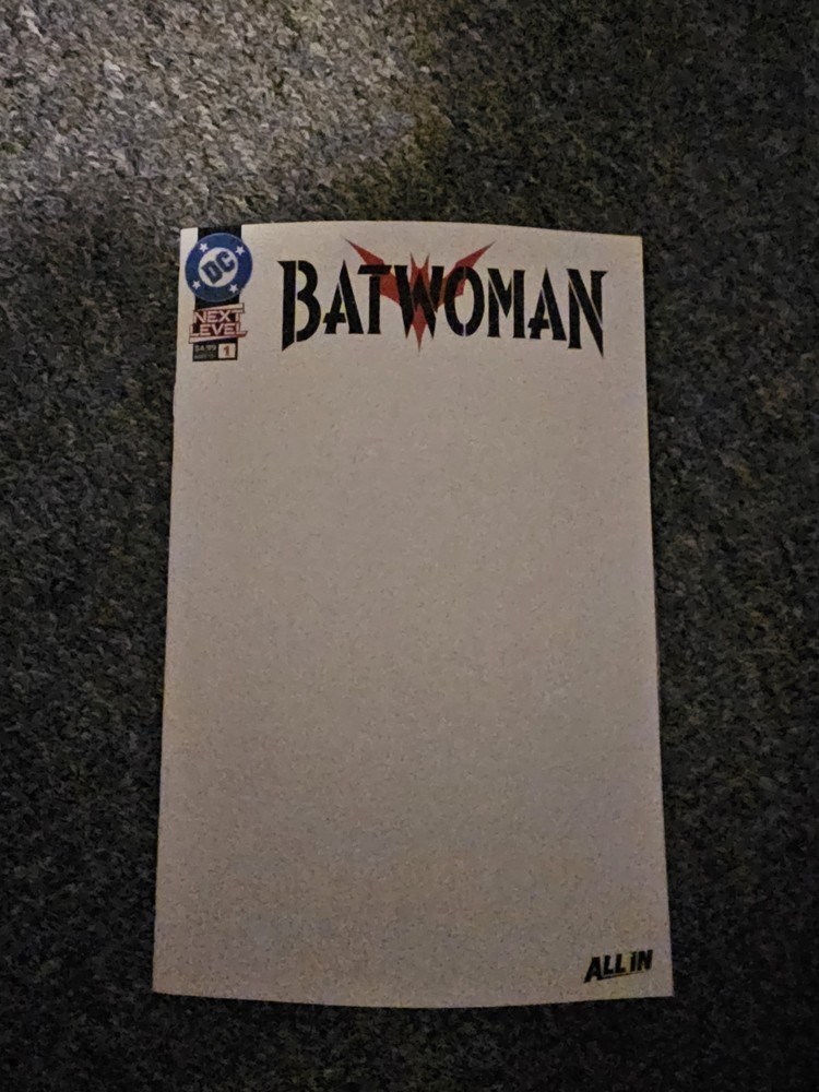 Batwoman #1 Blank Sketch Variant Cover Nm Dc Comics 2026