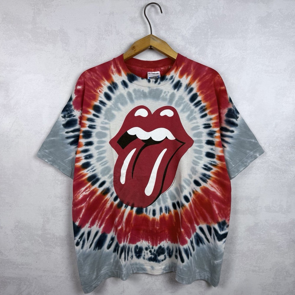 Vintage 1994 The Rolling Stones Voodoo Lounge Rare Tie Dye T-Shirt Size XL