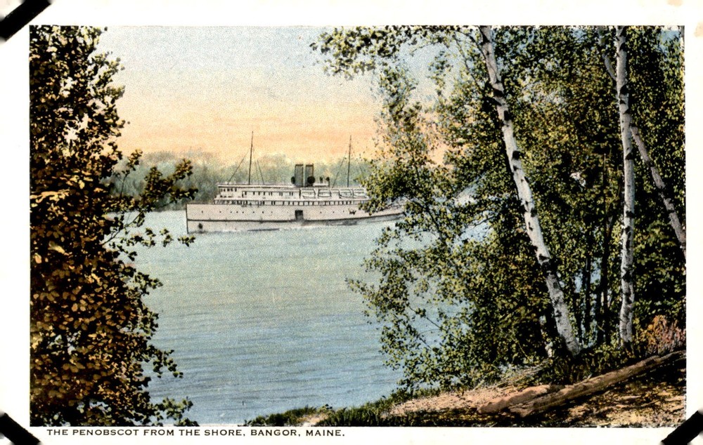 Penobscot River, Bangor, Maine Postcard