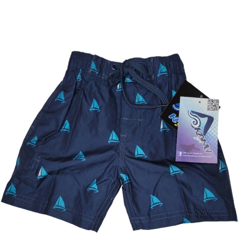 Kanu Surf Boys Boat Print Navy Blue Tank Short Size 2T Brand New