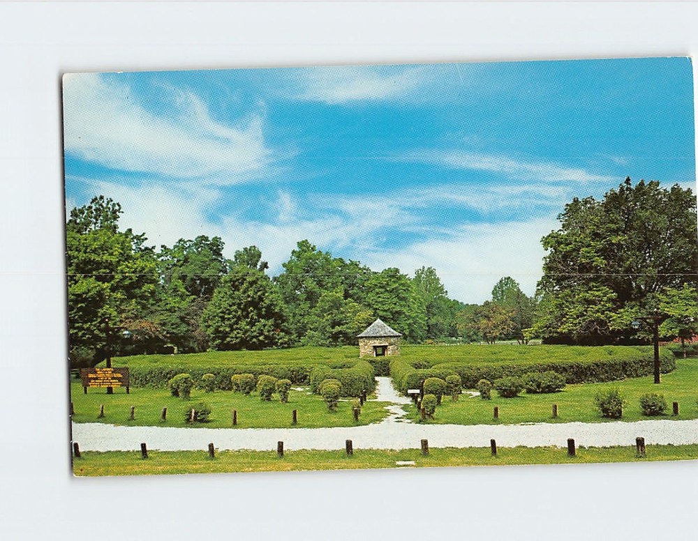 Postcard New Harmony State Memorial Indiana USA