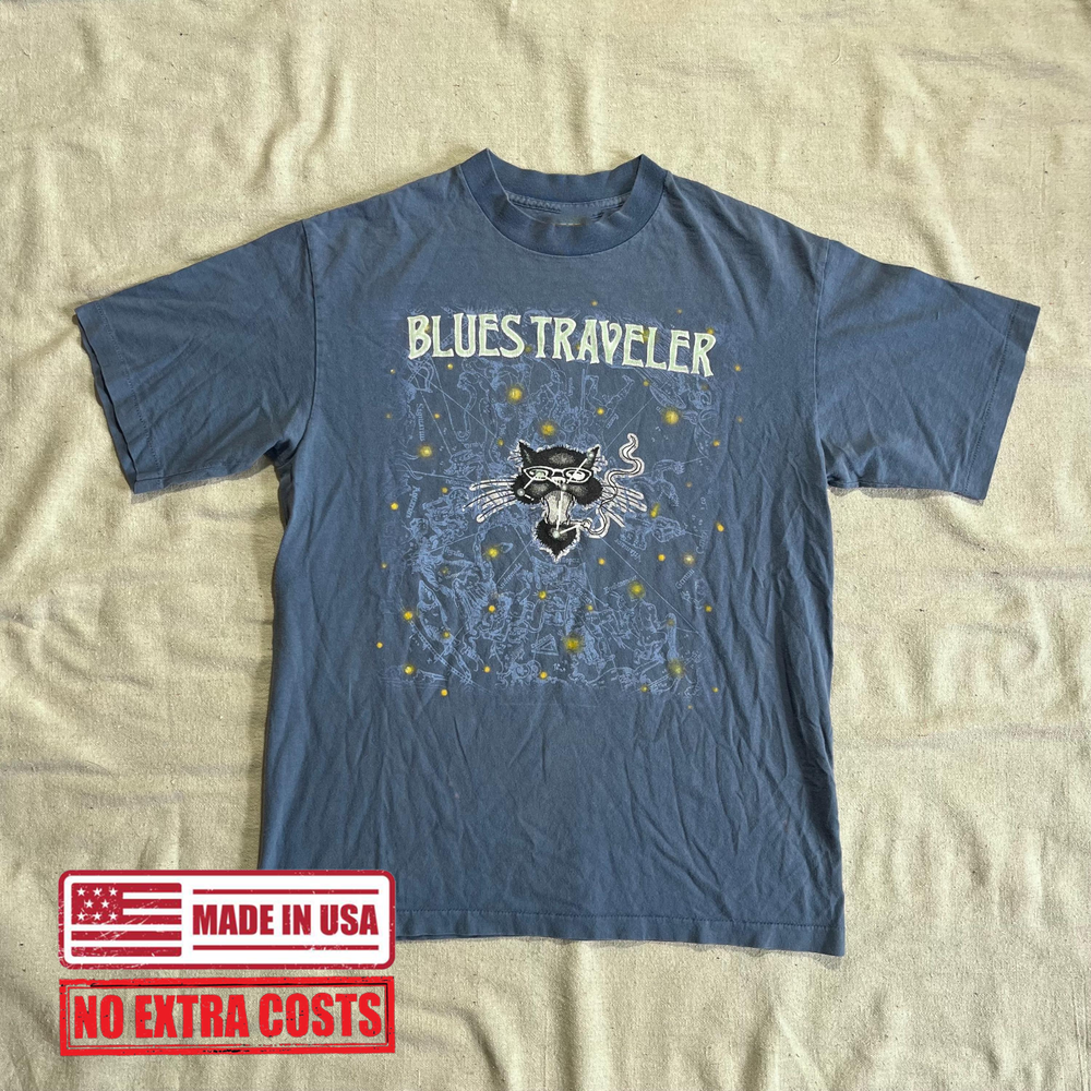 Vintage 90s Blues Traveler Band Tour Music T-shirt S-5XL MA269 FREE SHIPPING