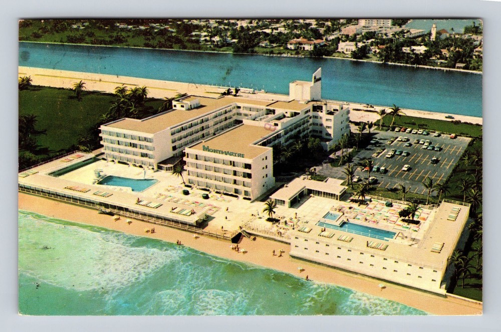 Miami Beach FL-Florida Montmartre Hotel Vintage Postcard