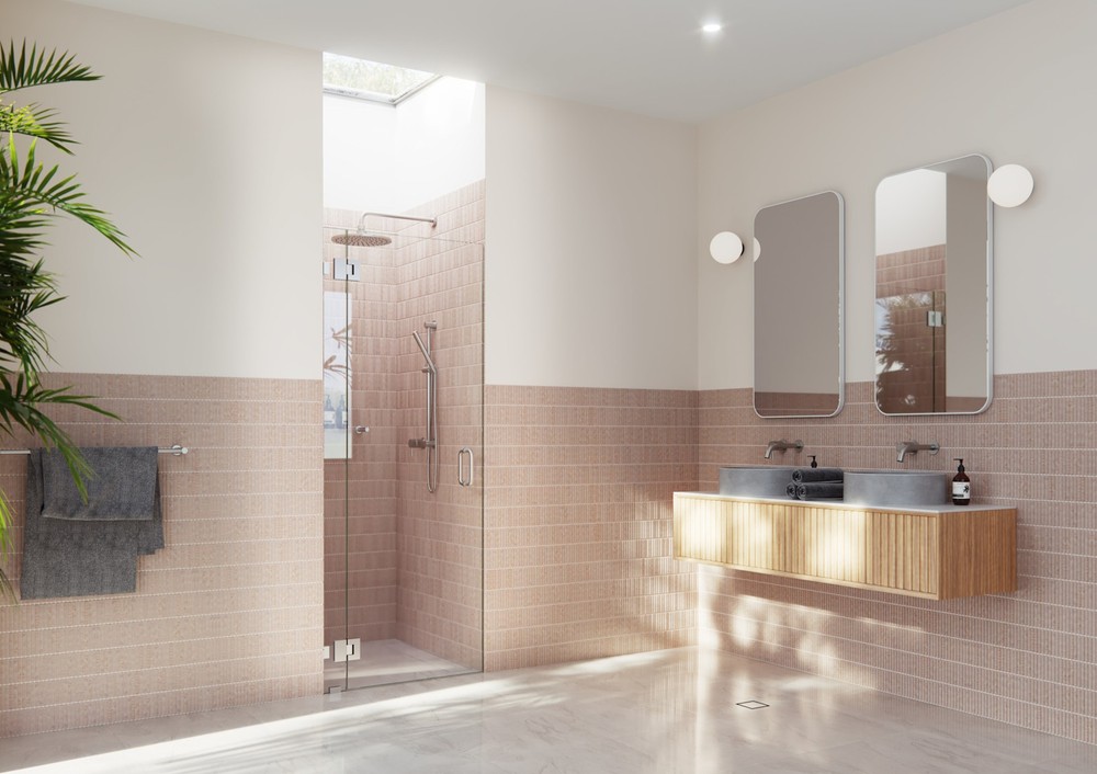 Glass Warehouse GW-GH-34.75 Halo 78 Inch Hinged Frameless Shower Door in Nickel Finish