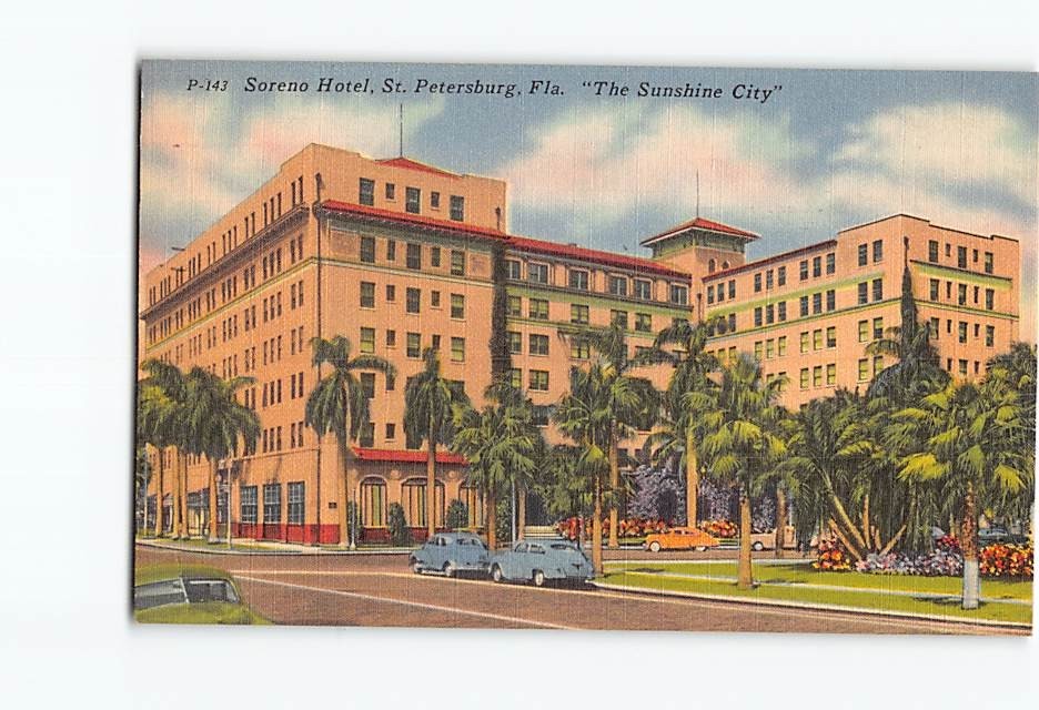Postcard Soreno Hotel The Sunshine City St. Petersburg Florida USA